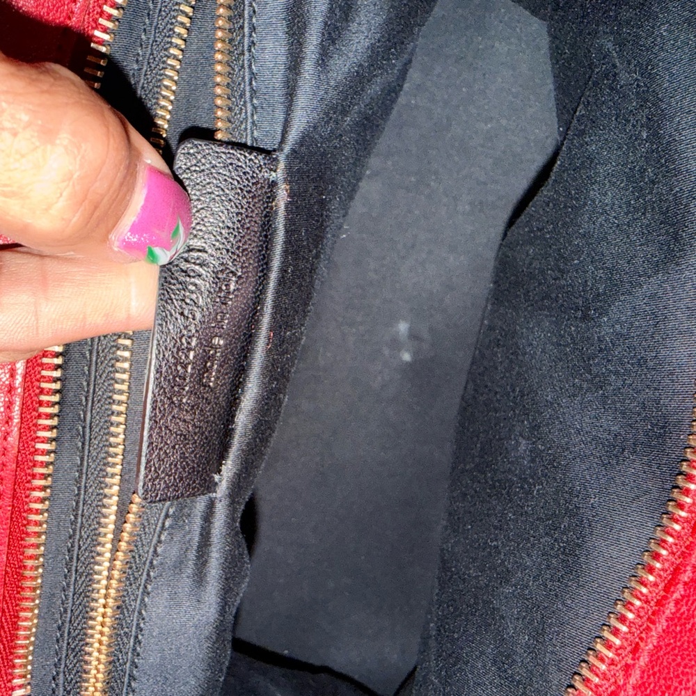 Yves Saint Laurent Bold Red Satchel - Picture 9 of 9